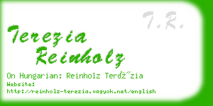 terezia reinholz business card